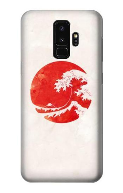 S3237 Waves Japan Flag Case For Samsung Galaxy S9 Plus