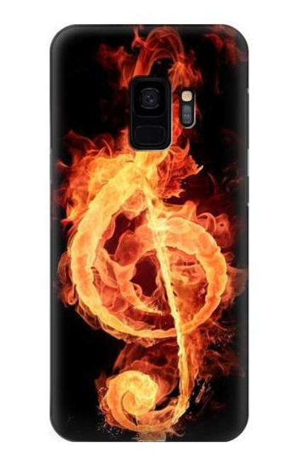 S0493 Music Note Burn Case For Samsung Galaxy S9