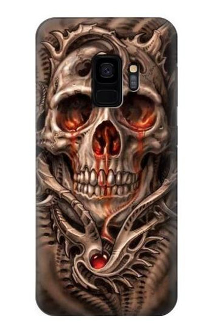 S1675 Skull Blood Tattoo Case For Samsung Galaxy S9