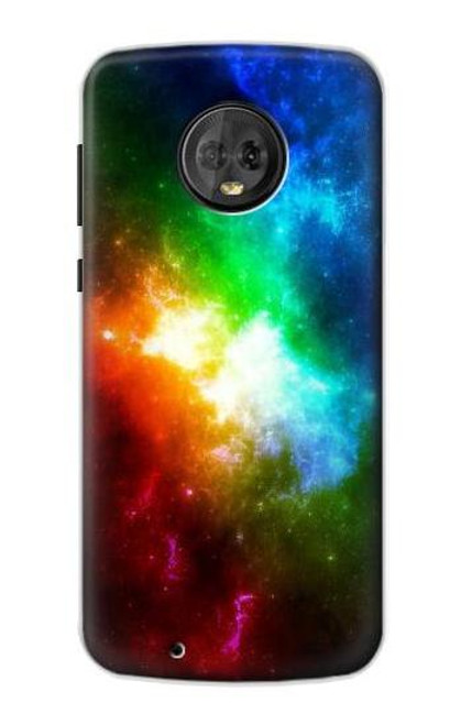 S2312 Colorful Rainbow Space Galaxy Case For Motorola Moto G6