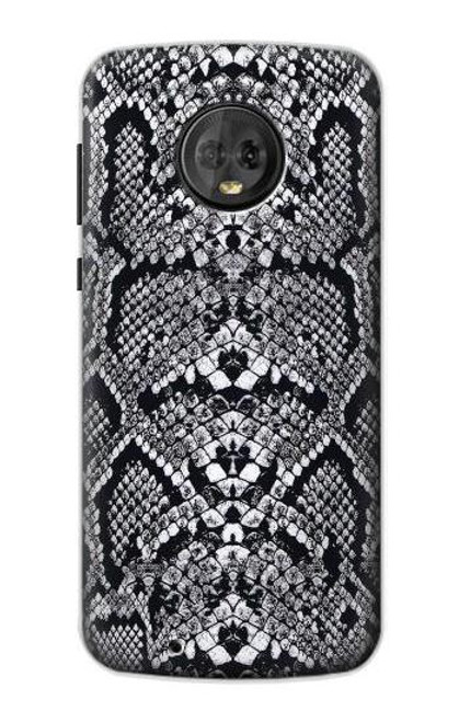 S2855 White Rattle Snake Skin Graphic Printed Case For Motorola Moto G6