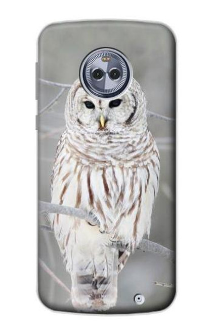 S1566 Snowy Owl White Owl Case For Motorola Moto X4