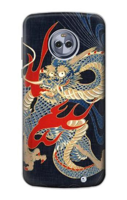 S2073 Japan Dragon Art Case For Motorola Moto X4