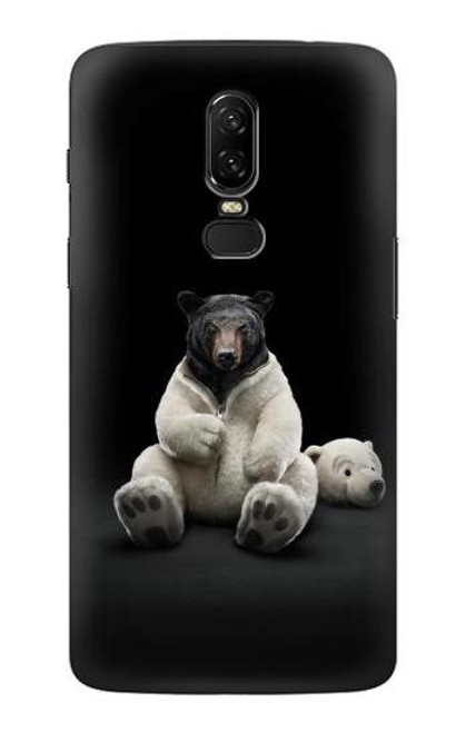 S0878 Black Bear Case For OnePlus 6