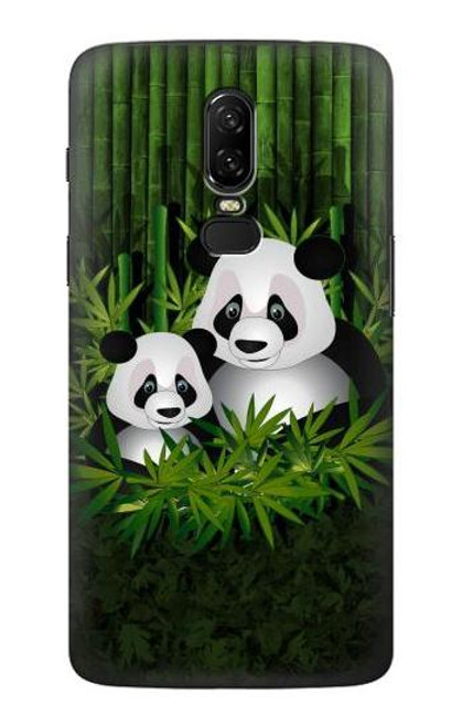 S2441 Panda Family Bamboo Forest Case For OnePlus 6