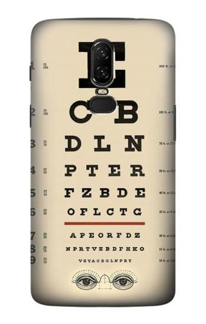 S2502 Eye Exam Chart Decorative Decoupage Poster Case For OnePlus 6