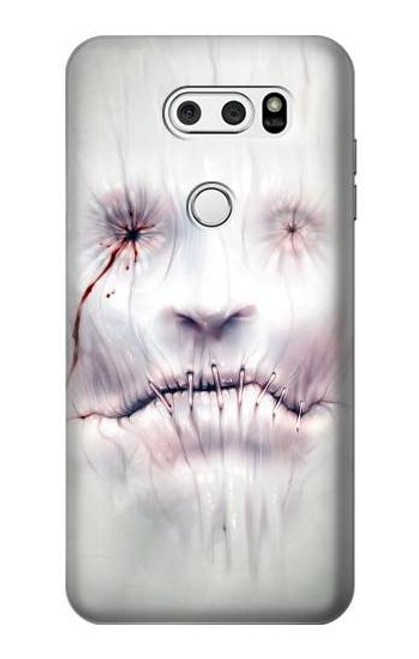S0884 Horror Face Case For LG V30, LG V30 Plus, LG V30S ThinQ, LG V35, LG V35 ThinQ