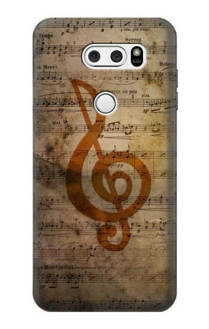 S2368 Sheet Music Notes Case For LG V30, LG V30 Plus, LG V30S ThinQ, LG V35, LG V35 ThinQ