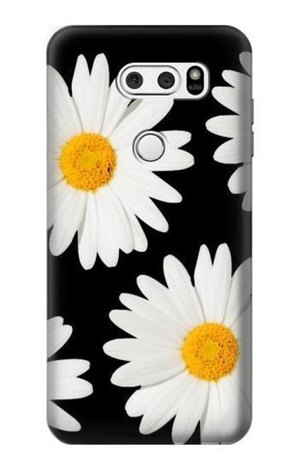 S2477 Daisy flower Case For LG V30, LG V30 Plus, LG V30S ThinQ, LG V35, LG V35 ThinQ