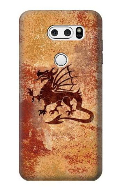 S2485 Dragon Metal Texture Graphic Printed Case For LG V30, LG V30 Plus, LG V30S ThinQ, LG V35, LG V35 ThinQ