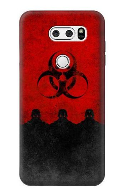 S2917 Biohazards Virus Red Alert Case For LG V30, LG V30 Plus, LG V30S ThinQ, LG V35, LG V35 ThinQ