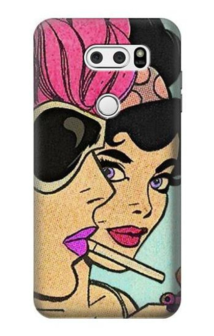 S3171 Girls Pop Art Case For LG V30, LG V30 Plus, LG V30S ThinQ, LG V35, LG V35 ThinQ