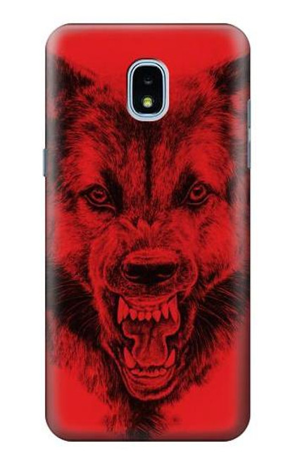S1090 Red Wolf Case For Samsung Galaxy J3 (2018), J3 Star, J3 V 3rd Gen, J3 Orbit, J3 Achieve, Express Prime 3, Amp Prime 3