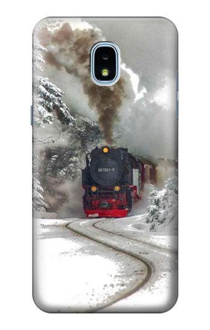 S1509 Steam Train Case For Samsung Galaxy J3 (2018), J3 Star, J3 V 3rd Gen, J3 Orbit, J3 Achieve, Express Prime 3, Amp Prime 3