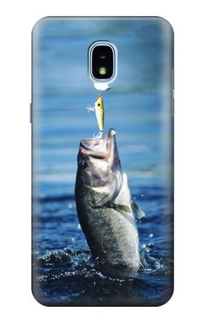 S1594 Bass Fishing Case For Samsung Galaxy J3 (2018), J3 Star, J3 V 3rd Gen, J3 Orbit, J3 Achieve, Express Prime 3, Amp Prime 3