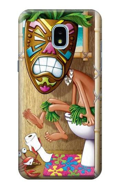 S1702 Tiki Man Toilet Case For Samsung Galaxy J3 (2018), J3 Star, J3 V 3rd Gen, J3 Orbit, J3 Achieve, Express Prime 3, Amp Prime 3