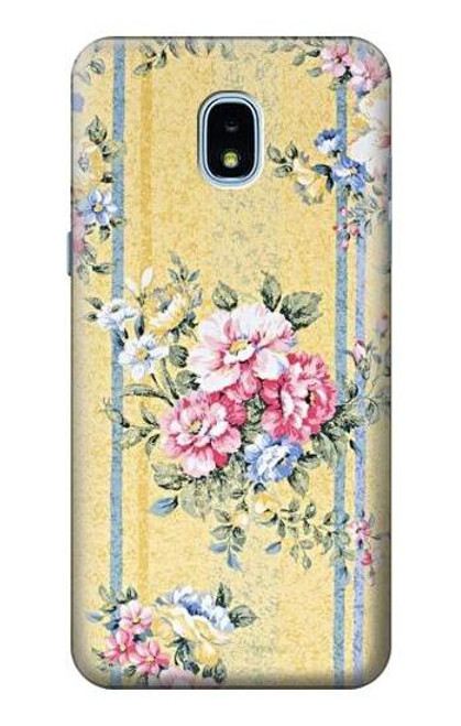 S2229 Vintage Flowers Case For Samsung Galaxy J3 (2018), J3 Star, J3 V 3rd Gen, J3 Orbit, J3 Achieve, Express Prime 3, Amp Prime 3