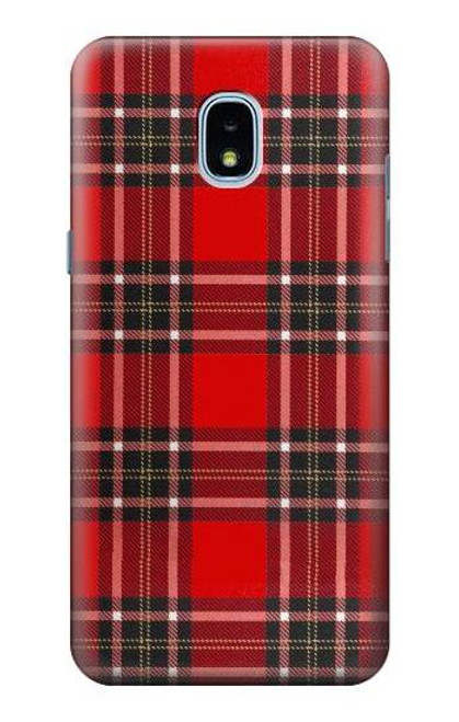 S2374 Tartan Red Pattern Case For Samsung Galaxy J3 (2018), J3 Star, J3 V 3rd Gen, J3 Orbit, J3 Achieve, Express Prime 3, Amp Prime 3