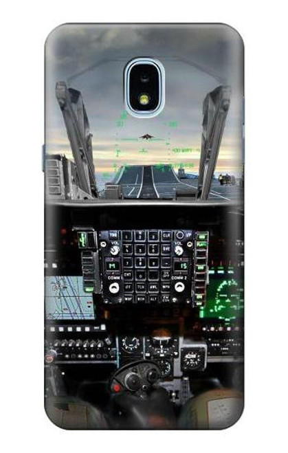 S2435 Fighter Jet Aircraft Cockpit Case For Samsung Galaxy J3 (2018), J3 Star, J3 V 3rd Gen, J3 Orbit, J3 Achieve, Express Prime 3, Amp Prime 3