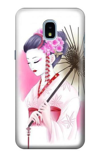 S2579 Japanese Traditional Geisha Kimono Case For Samsung Galaxy J3 (2018), J3 Star, J3 V 3rd Gen, J3 Orbit, J3 Achieve, Express Prime 3, Amp Prime 3
