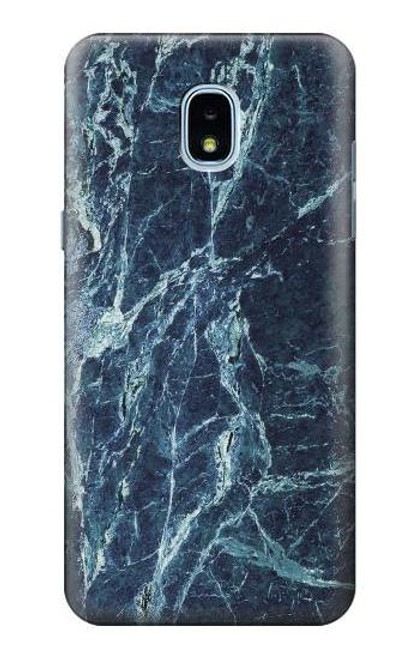 S2799 Light Blue Marble Stone Graphic Printed Case For Samsung Galaxy J3 (2018), J3 Star, J3 V 3rd Gen, J3 Orbit, J3 Achieve, Express Prime 3, Amp Prime 3