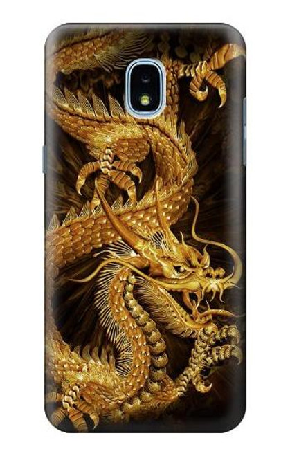 S2804 Chinese Gold Dragon Printed Case For Samsung Galaxy J3 (2018), J3 Star, J3 V 3rd Gen, J3 Orbit, J3 Achieve, Express Prime 3, Amp Prime 3