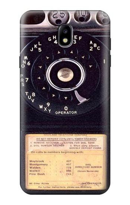 S0086 Payphone Vintage Case For Samsung Galaxy J7 (2018), J7 Aero, J7 Top, J7 Aura, J7 Crown, J7 Refine, J7 Eon, J7 V 2nd Gen, J7 Star