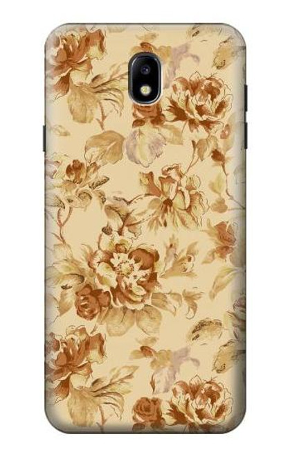 S2180 Flower Floral Vintage Pattern Case For Samsung Galaxy J7 (2018), J7 Aero, J7 Top, J7 Aura, J7 Crown, J7 Refine, J7 Eon, J7 V 2nd Gen, J7 Star