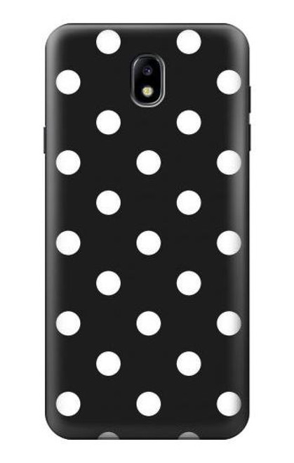 S2299 Black Polka Dots Case For Samsung Galaxy J7 (2018), J7 Aero, J7 Top, J7 Aura, J7 Crown, J7 Refine, J7 Eon, J7 V 2nd Gen, J7 Star