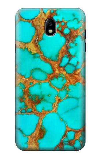 S2688 Aqua Copper Turquoise Gemstone Graphic Case For Samsung Galaxy J7 (2018), J7 Aero, J7 Top, J7 Aura, J7 Crown, J7 Refine, J7 Eon, J7 V 2nd Gen, J7 Star