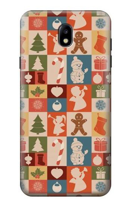 S2854 Cute Xmas Pattern Case For Samsung Galaxy J7 (2018), J7 Aero, J7 Top, J7 Aura, J7 Crown, J7 Refine, J7 Eon, J7 V 2nd Gen, J7 Star