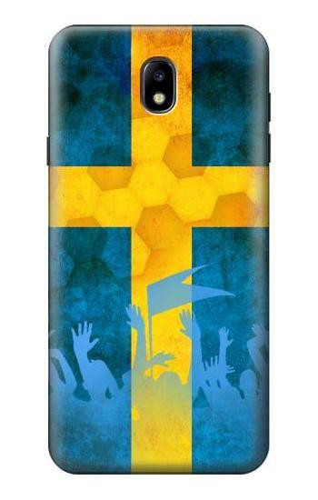 S2990 Sweden Football Soccer Euro 2016 Case For Samsung Galaxy J7 (2018), J7 Aero, J7 Top, J7 Aura, J7 Crown, J7 Refine, J7 Eon, J7 V 2nd Gen, J7 Star