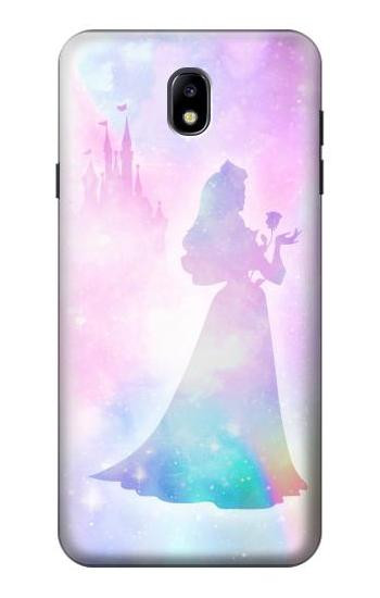 S2992 Princess Pastel Silhouette Case For Samsung Galaxy J7 (2018), J7 Aero, J7 Top, J7 Aura, J7 Crown, J7 Refine, J7 Eon, J7 V 2nd Gen, J7 Star