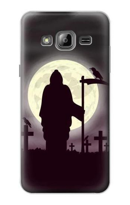 S3262 Grim Reaper Night Moon Cemetery Case For Samsung Galaxy J3 (2016) S3262 Grim Reaper Night Moon Cemetery Case For Samsung Galaxy J3 (2016)