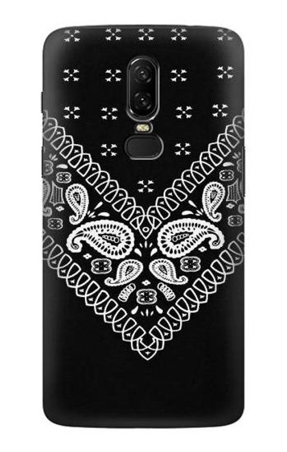 S3363 Bandana Black Pattern Case For OnePlus 6