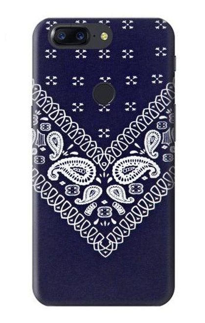 S3357 Navy Blue Bandana Pattern Case For OnePlus 5T
