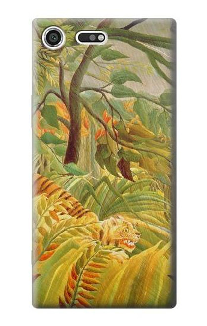 S3344 Henri Rousseau Tiger in a Tropical Storm Case For Sony Xperia XZ Premium