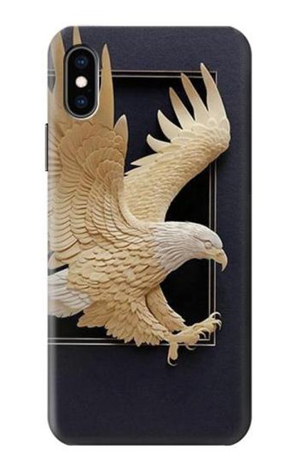 S1383 Paper Sculpture Eagle Case For iPhone X, iPhone XS