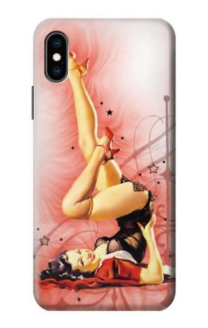 S1669 Pinup Girl Vintage Case For iPhone X, iPhone XS