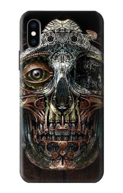 S1685 Steampunk Skull Head Case For iPhone X, iPhone XS
