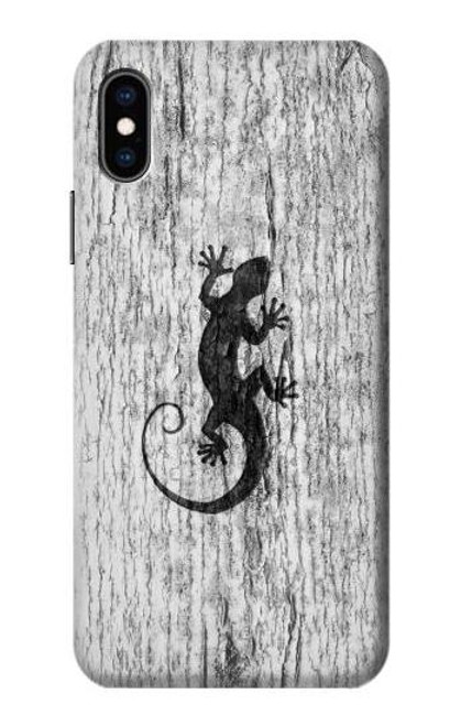 S2446 Gecko Wood Graphic Printed Case For iPhone X, iPhone XS