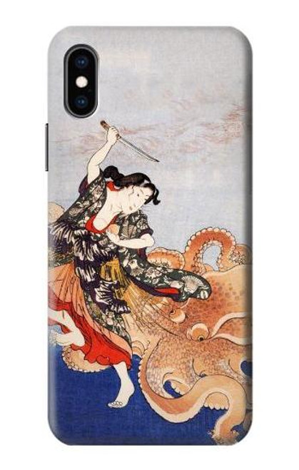 S2496 Japan Art Utagawa Kuniyoshi Tamatori Case For iPhone X, iPhone XS