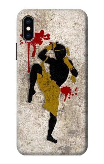S2635 Muay Thai Kickboxing Fight Blood Case For iPhone X, iPhone XS