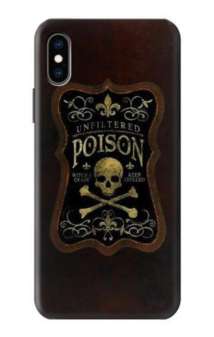 S2649 Unfiltered Poison Vintage Glass Bottle Case For iPhone X, iPhone XS