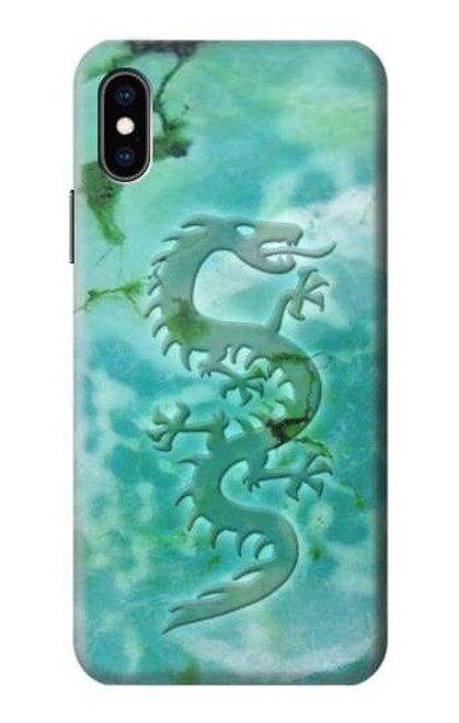 S2653 Dragon Green Turquoise Stone Graphic Case For iPhone X, iPhone XS