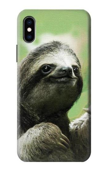 S2708 Smiling Sloth Case For iPhone X, iPhone XS