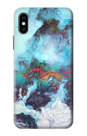 S2724 White Dragon Pool Lui Haisu Case For iPhone X, iPhone XS
