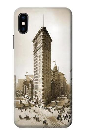 S3046 Old New York Flatiron Building Case For iPhone X, iPhone XS