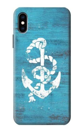 S3053 Marine Anchor Blue Case For iPhone X, iPhone XS