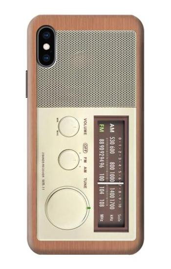 S3165 FM AM Wooden Receiver Graphic Case For iPhone X, iPhone XS